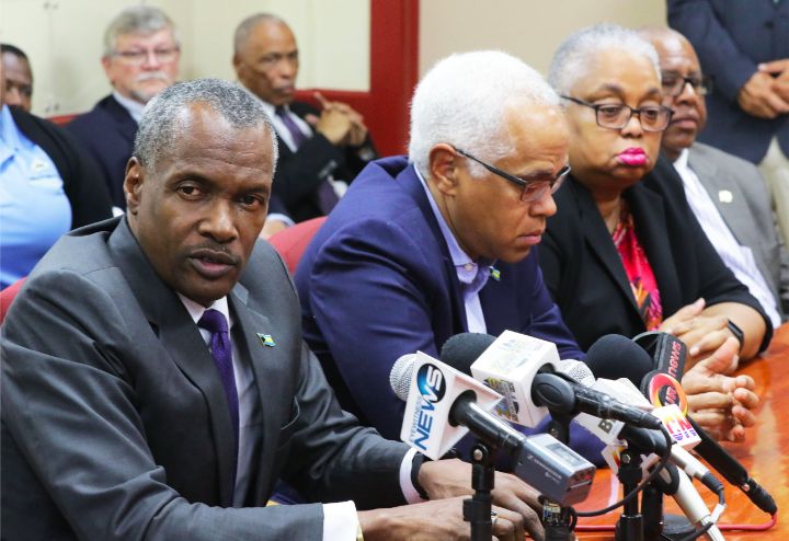 Minister_of_Works__the_Hon._Desmond_Bannister_addresses_the_Glass_Window_Bridge_Signing_Ceremony__January_30__2020.jpg